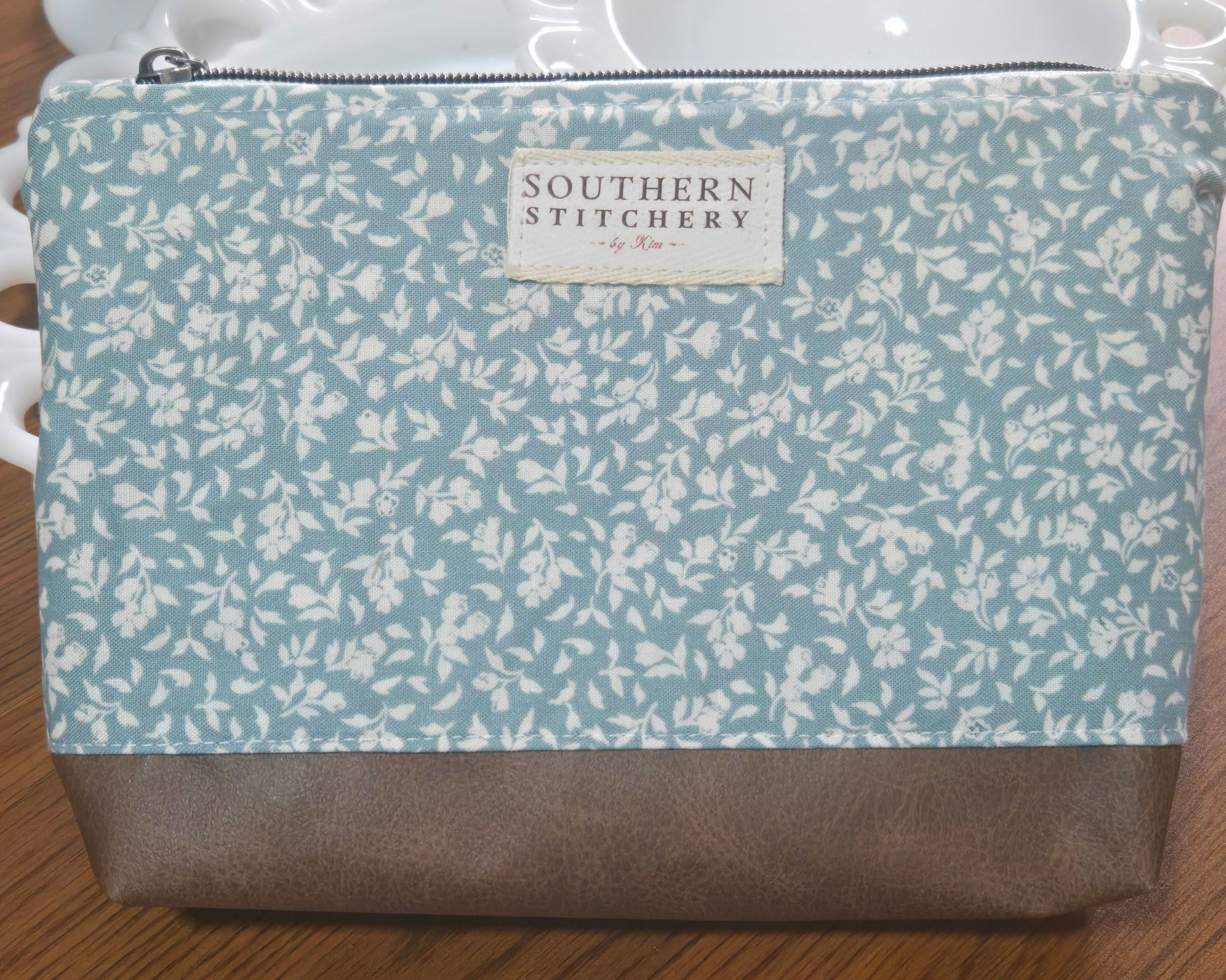 Cottage Green Zipper Pouch