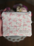 Pink Bows Keychain Wallet