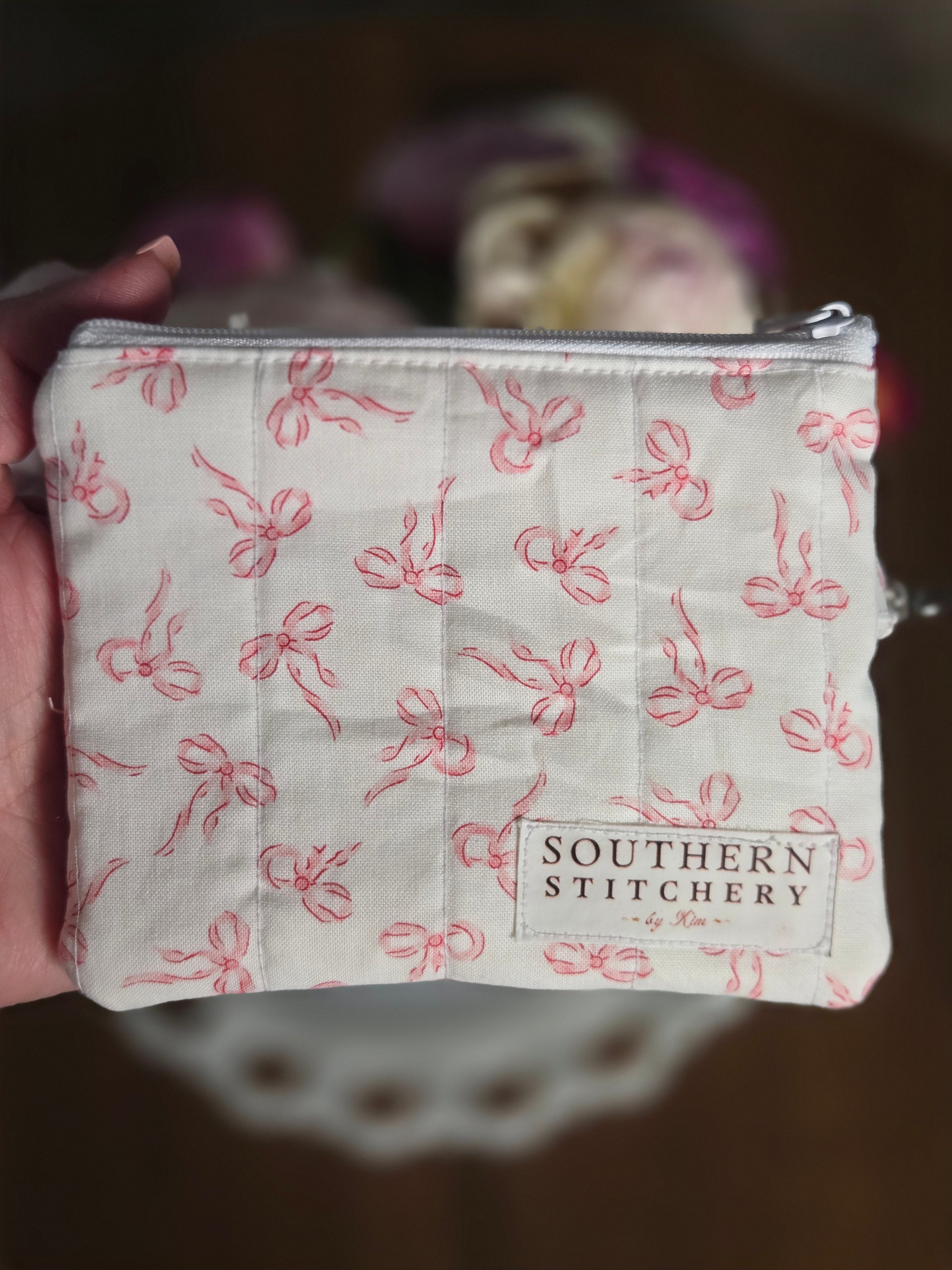 Pink Bows Keychain Wallet
