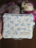 Blue Bows Keychain Wallet