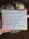 Pastel Patchwork Keychain Wallet