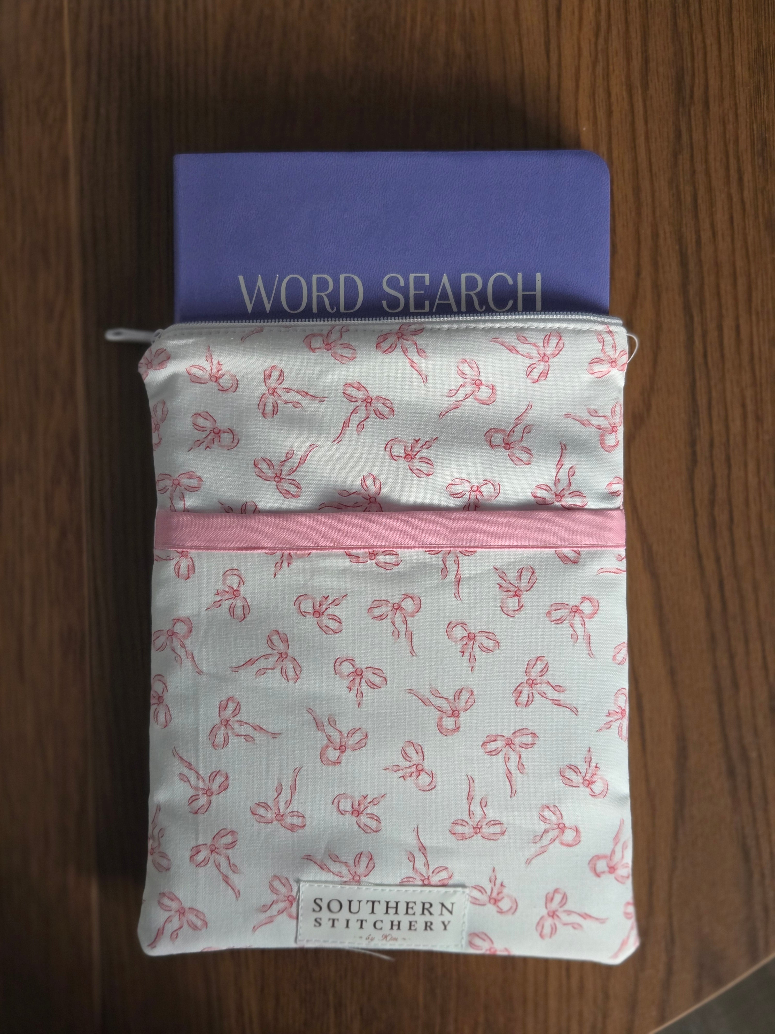 Pink Bows E-Reader/Book Sleeve - Small