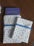 Blue Bows E-Reader/Book Sleeve - Medium