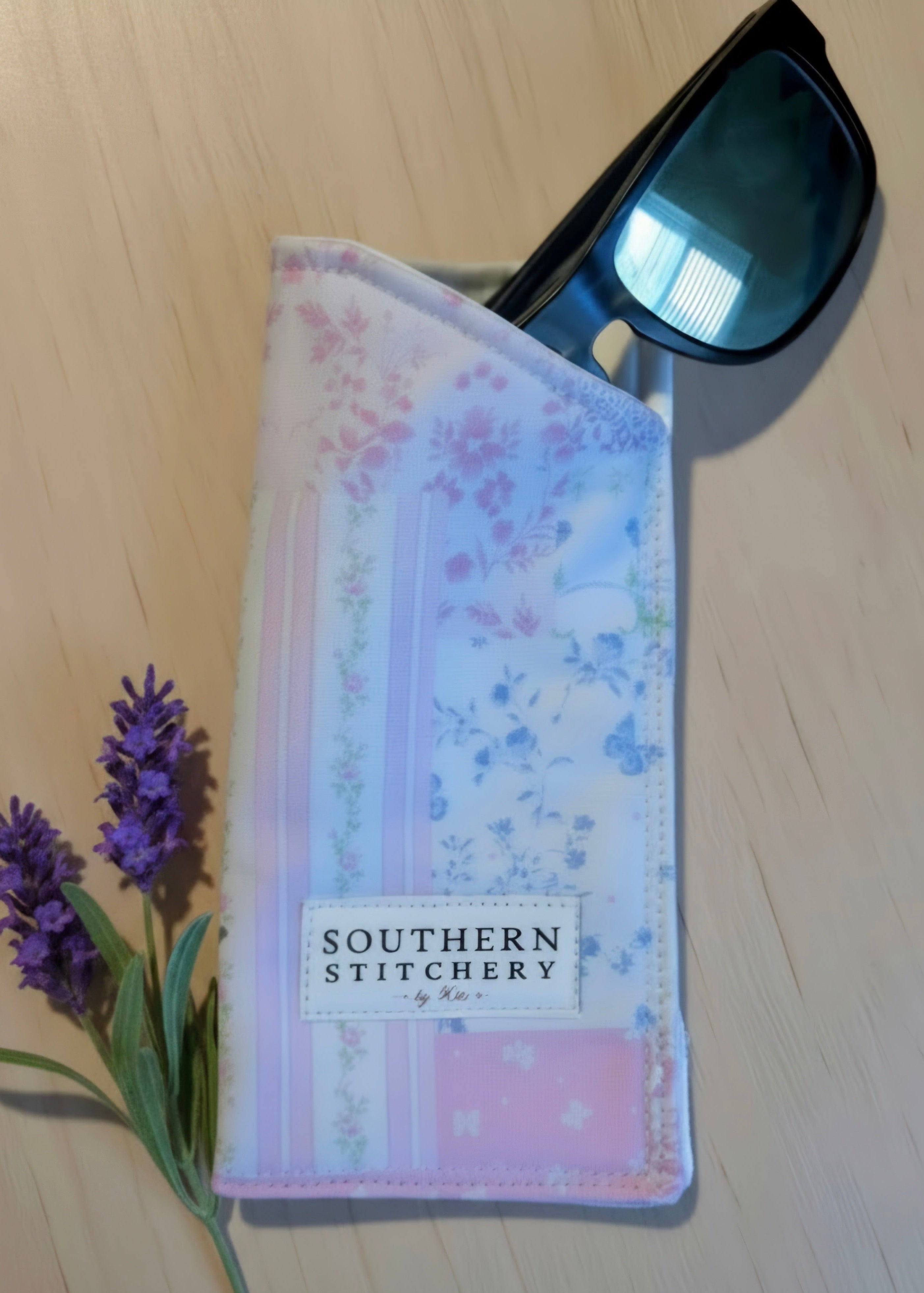 Pastel Patchwork Sunglasses Case