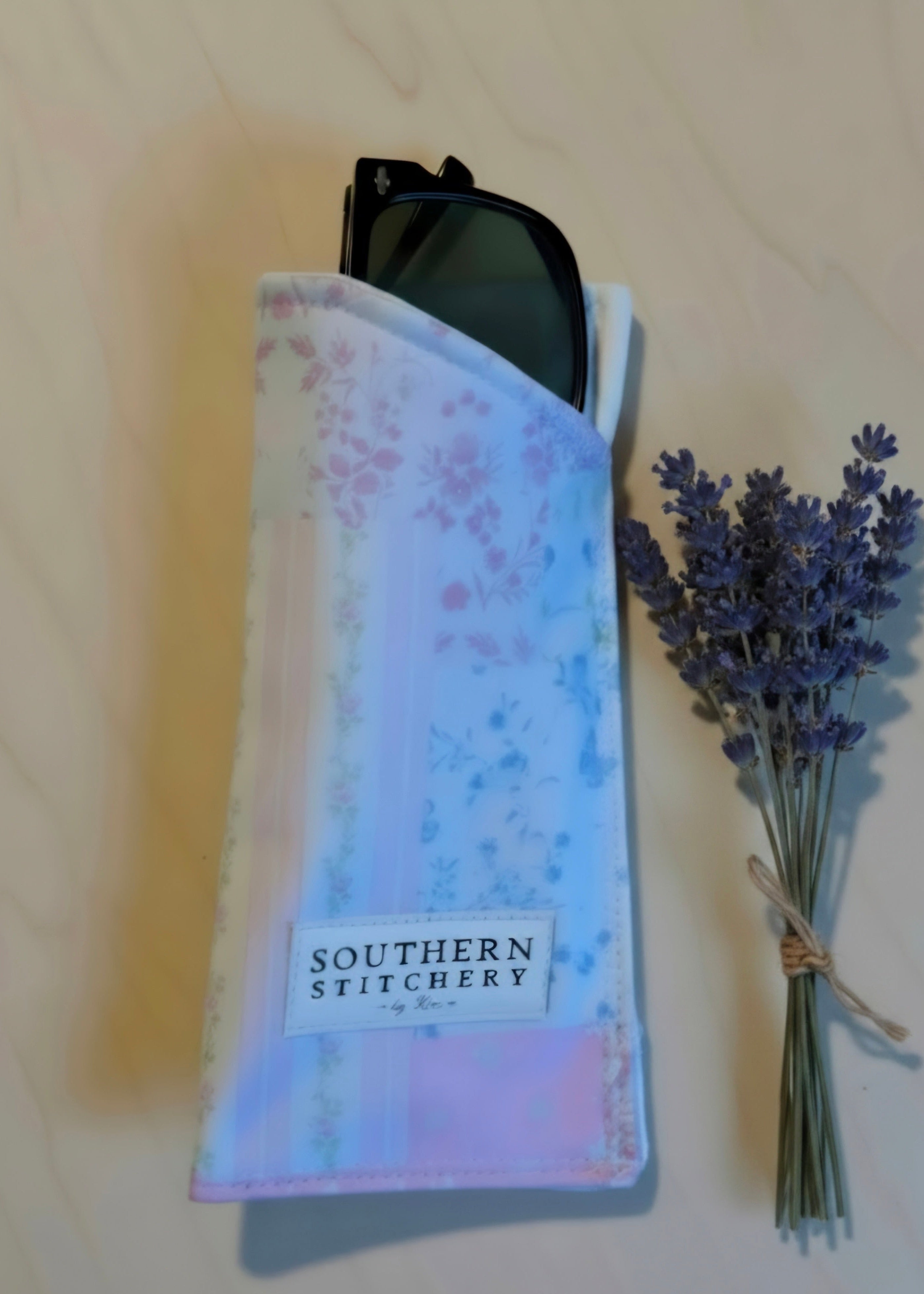 Pastel Patchwork Sunglasses Case
