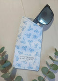 Blue Bows Sunglasses Case